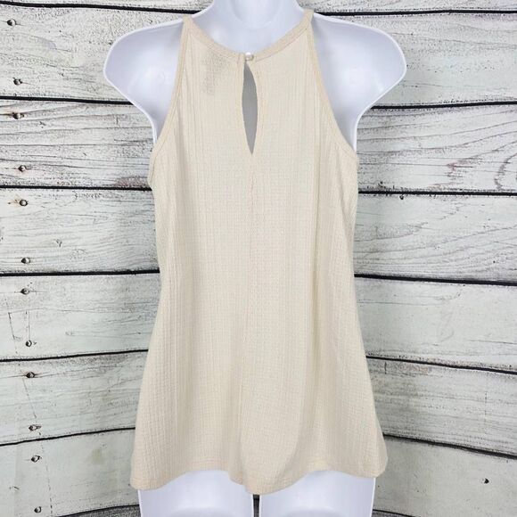 Daytrip Cream Knit Lace Front Tank Top Size S - Picture 7 of 10